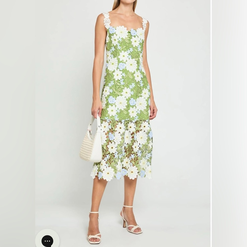 Few Moda o.p.t. Jayne dress in spring garden, size 12